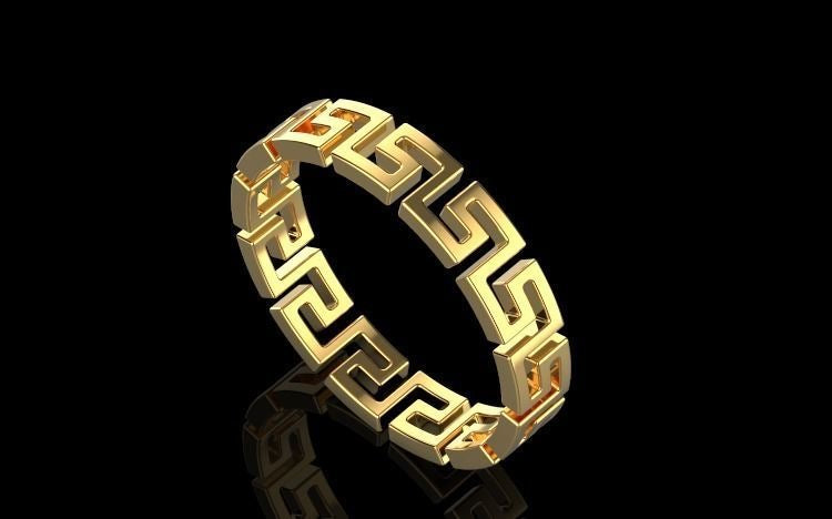 Greek pattern Ring