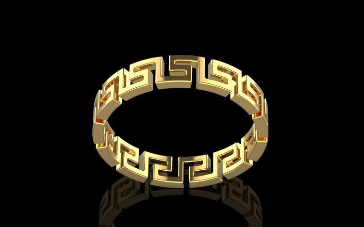 Greek pattern Ring